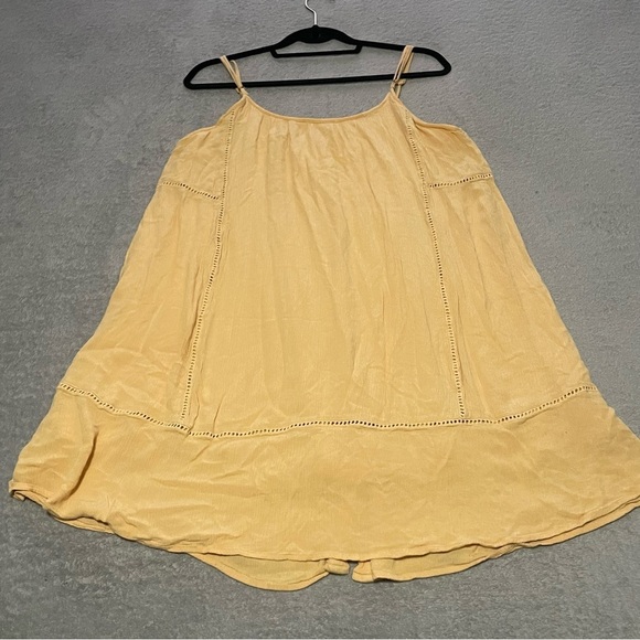 Koy Resort Miami button up mini dress size large in golden - Picture 4 of 14